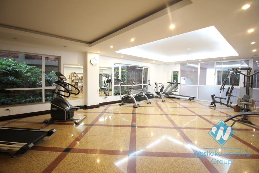 Two bedroom apartment for rent located in a service building in the center of Hoan Kiem district, Hanoi, Vietnam